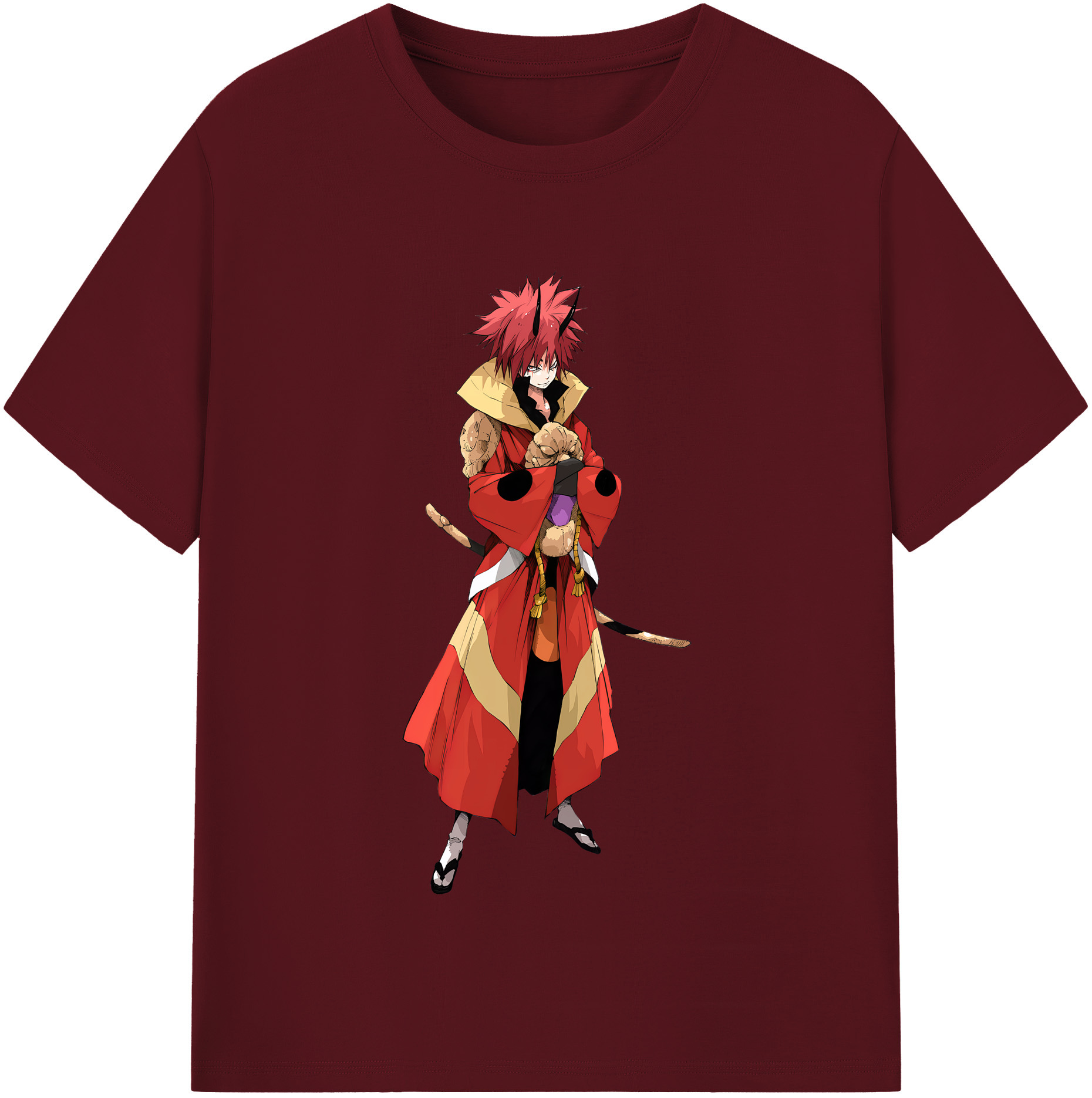 （画像用） 転スラ Regarding Reincarnated to Slime 綿100％半袖Tシャツ（フロントプリント）